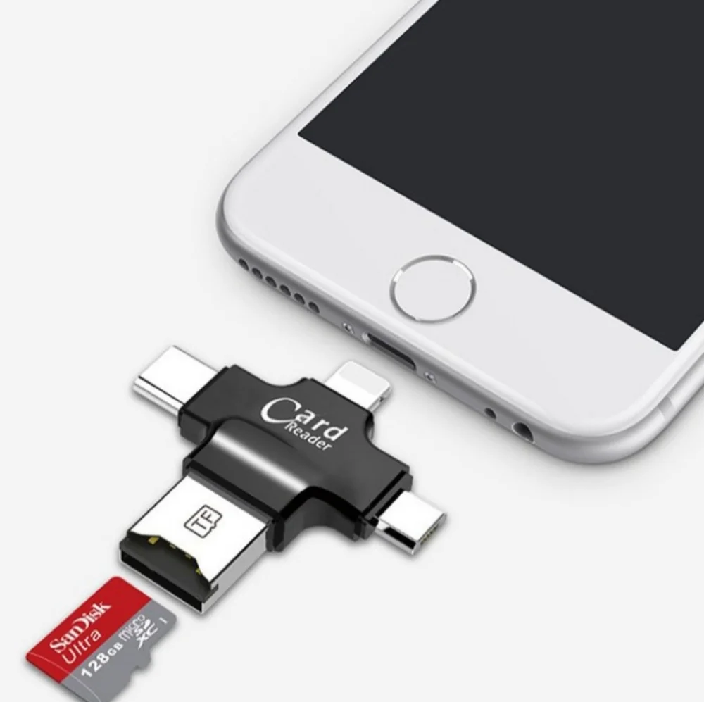 IPhone Black Storage Transfer Card Reader